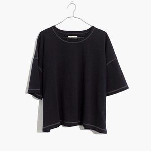 NWT Madewell Oversized Tee Dark Cadet Small